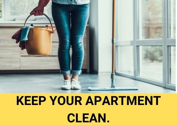keep your apartment clean